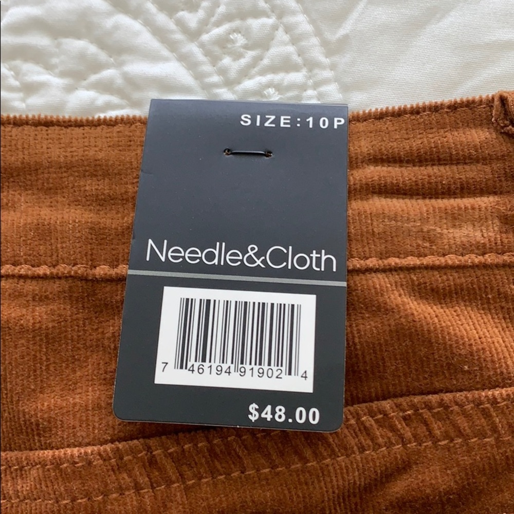 Corduroy Camel colored pants Needle & Cloth 14P - Picture 3 of 3